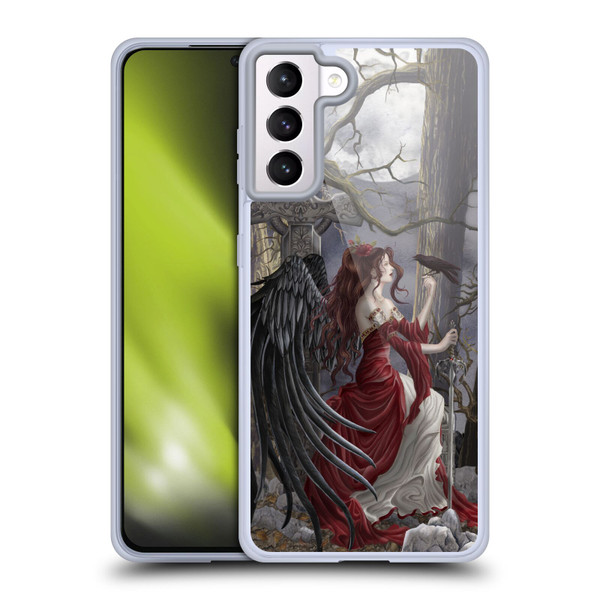 Nene Thomas Deep Forest Dark Angel Fairy With Raven Soft Gel Case for Samsung Galaxy S21+ 5G