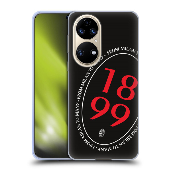AC Milan Art 1899 Oversized Soft Gel Case for Huawei P50