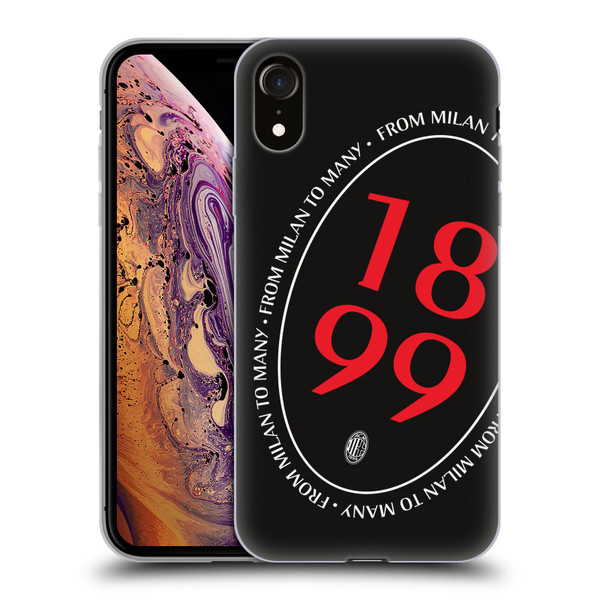 AC Milan Art 1899 Oversized Soft Gel Case for Apple iPhone XR