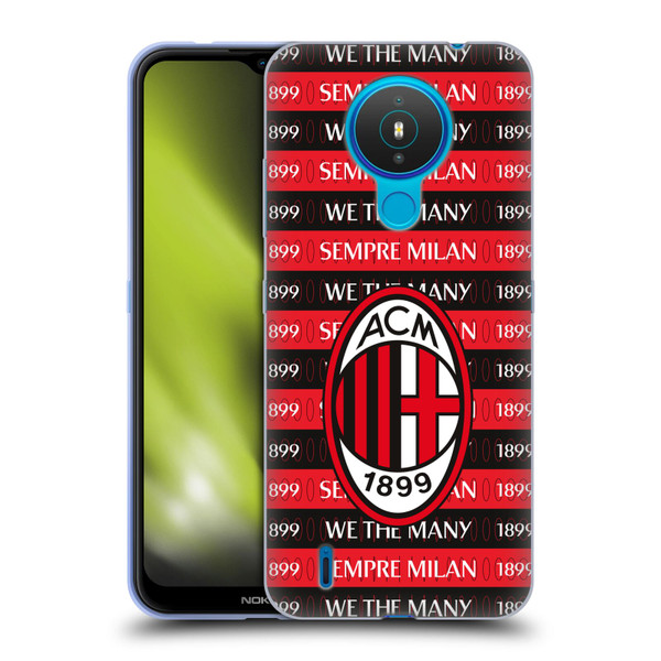 AC Milan Art Milan 1899 Soft Gel Case for Nokia 1.4