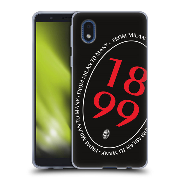 AC Milan Art 1899 Oversized Soft Gel Case for Samsung Galaxy A01 Core (2020)