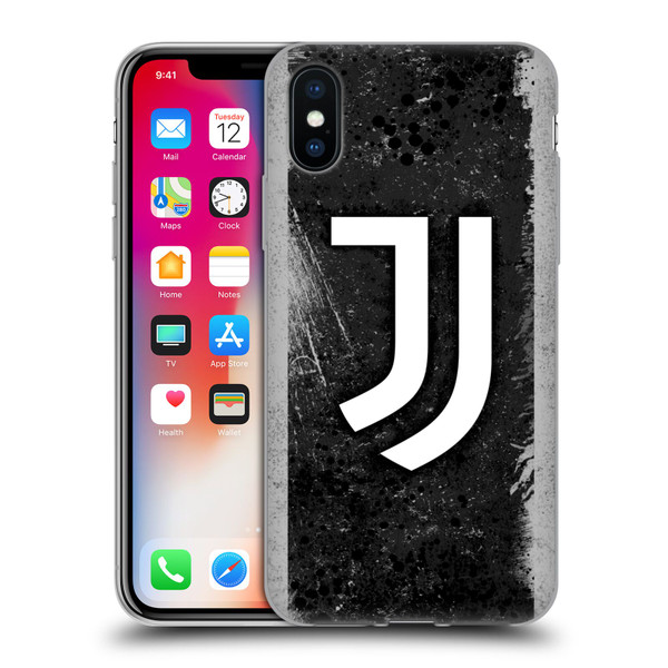 Juventus Football Club Art Distressed Logo Soft Gel Case for Apple iPhone X / iPhone XS