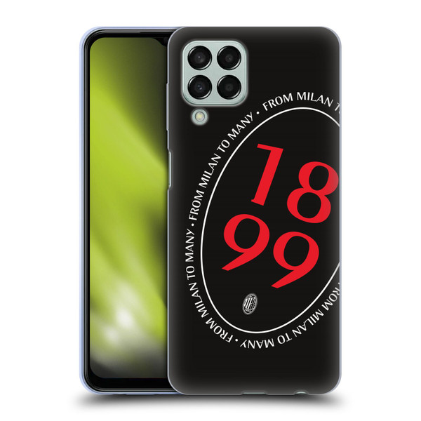 AC Milan Art 1899 Oversized Soft Gel Case for Samsung Galaxy M33 (2022)