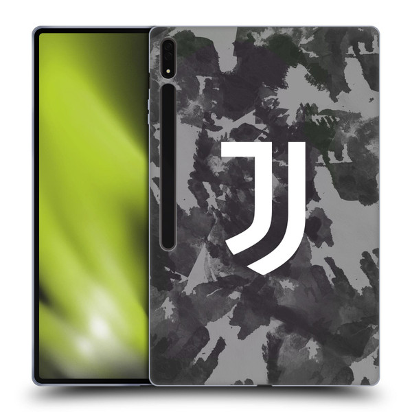 Juventus Football Club Art Monochrome Splatter Soft Gel Case for Samsung Galaxy Tab S8 Ultra