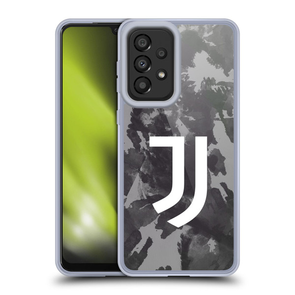 Juventus Football Club Art Monochrome Splatter Soft Gel Case for Samsung Galaxy A33 5G (2022)