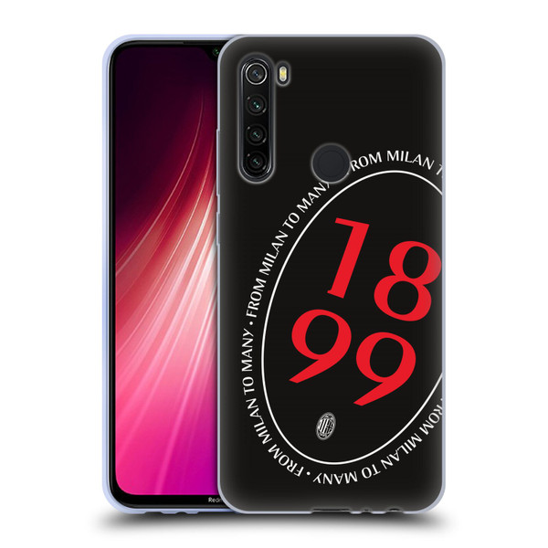 AC Milan Art 1899 Oversized Soft Gel Case for Xiaomi Redmi Note 8T