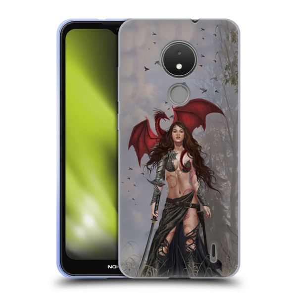 Nene Thomas Gothic Dragon Witch Warrior Sword Soft Gel Case for Nokia C21