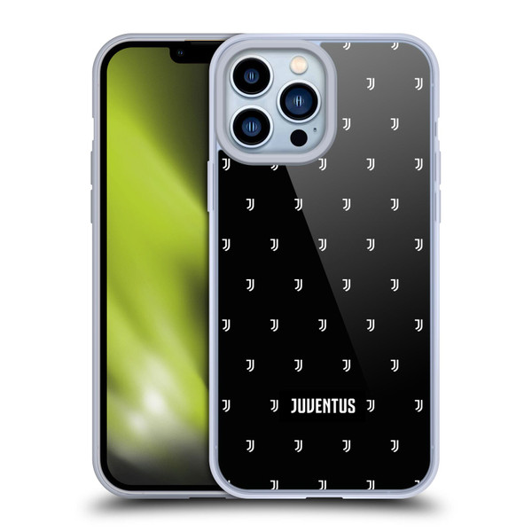 Juventus Football Club Lifestyle 2 Logomark Pattern Soft Gel Case for Apple iPhone 13 Pro Max