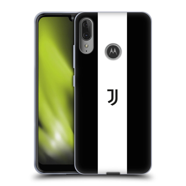 Juventus Football Club Lifestyle 2 Bold White Stripe Soft Gel Case for Motorola Moto E6 Plus