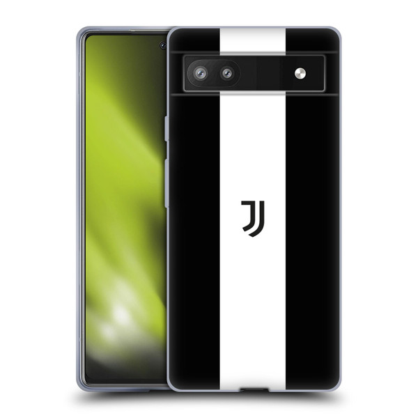 Juventus Football Club Lifestyle 2 Bold White Stripe Soft Gel Case for Google Pixel 6a