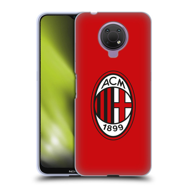 AC Milan Crest Full Colour Red Soft Gel Case for Nokia G10