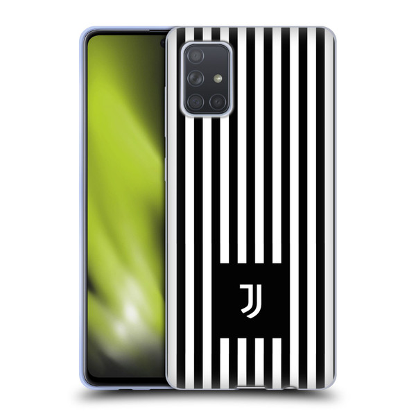 Juventus Football Club Lifestyle 2 Black & White Stripes Soft Gel Case for Samsung Galaxy A71 (2019)