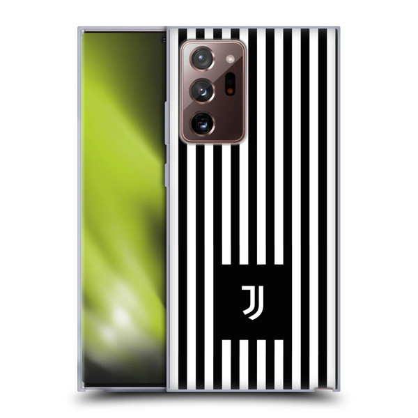 Juventus Football Club Lifestyle 2 Black & White Stripes Soft Gel Case for Samsung Galaxy Note20 Ultra / 5G