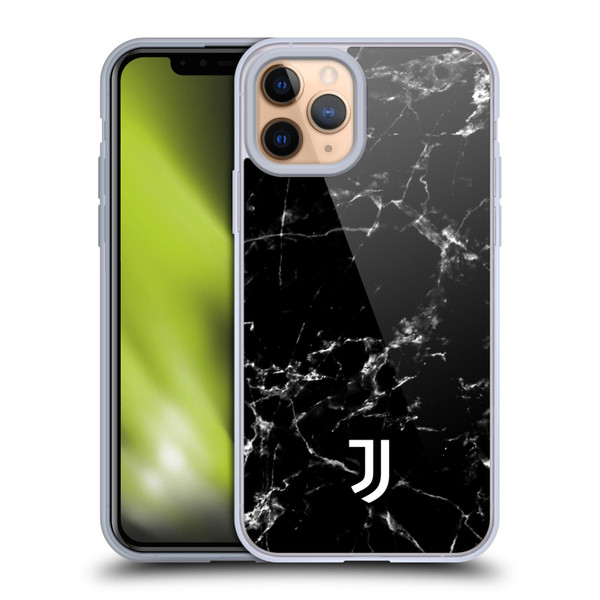Juventus Football Club Marble Black 2 Soft Gel Case for Apple iPhone 11 Pro