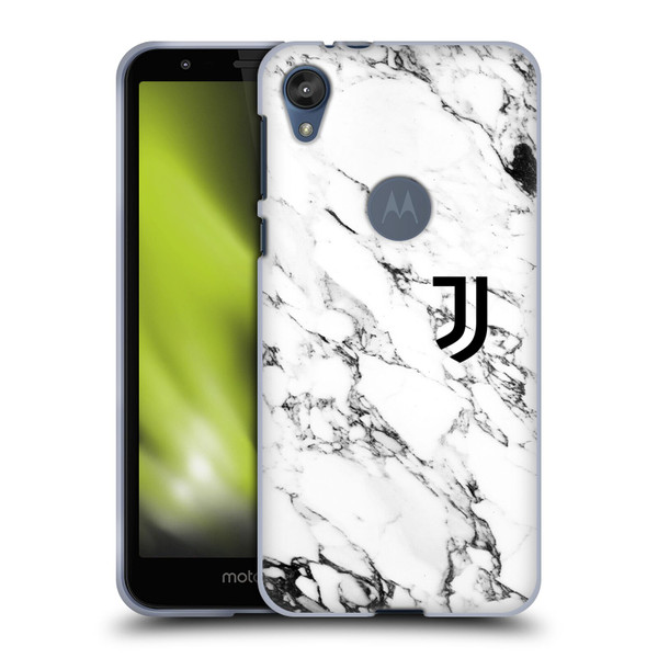 Juventus Football Club Marble White Soft Gel Case for Motorola Moto E6