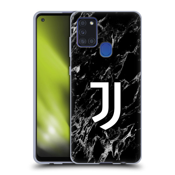 Juventus Football Club Marble Black Soft Gel Case for Samsung Galaxy A21s (2020)