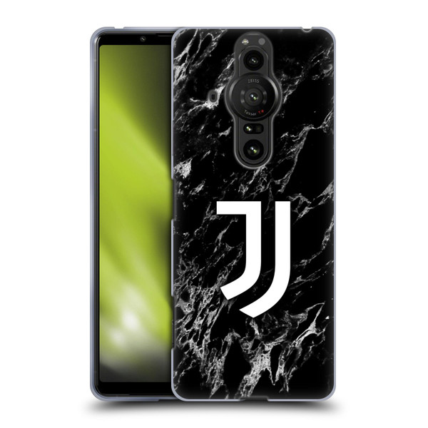 Juventus Football Club Marble Black Soft Gel Case for Sony Xperia Pro-I