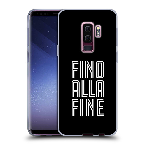 Juventus Football Club Type Fino Alla Fine Black Soft Gel Case for Samsung Galaxy S9+ / S9 Plus