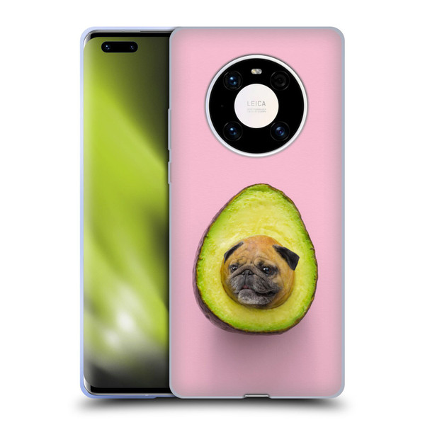 Pixelmated Animals Surreal Pets Pugacado Soft Gel Case for Huawei Mate 40 Pro 5G
