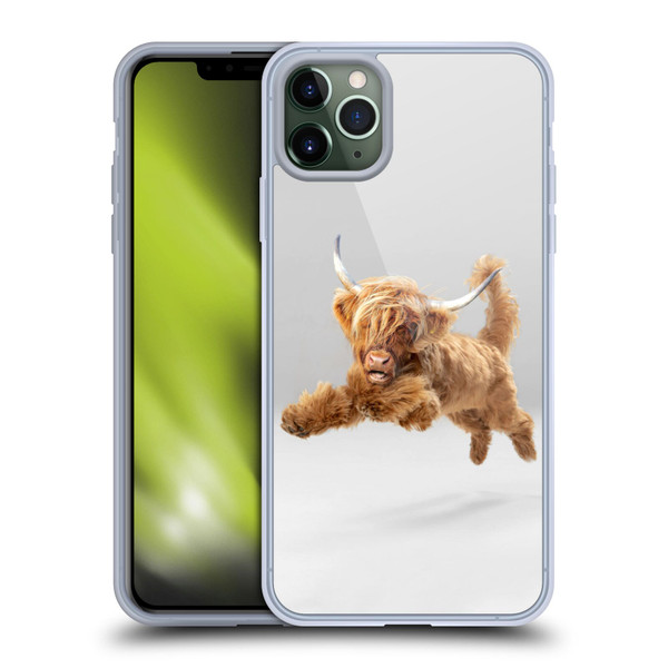 Pixelmated Animals Surreal Pets Highland Pup Soft Gel Case for Apple iPhone 11 Pro Max
