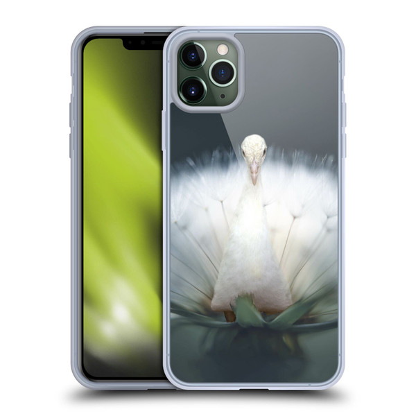 Pixelmated Animals Surreal Pets Peacock Wish Soft Gel Case for Apple iPhone 11 Pro Max