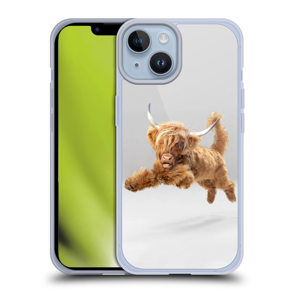 Pixelmated Animals Surreal Pets Highland Pup Soft Gel Case for Apple iPhone 14