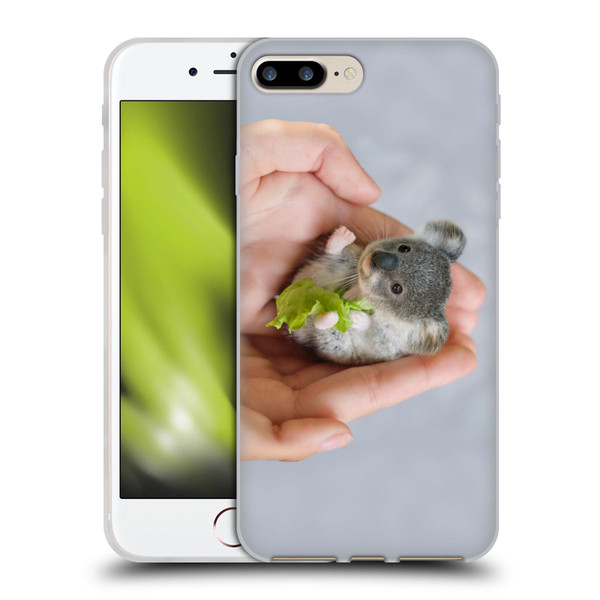 Pixelmated Animals Surreal Pets Baby Koala Soft Gel Case for Apple iPhone 7 Plus / iPhone 8 Plus