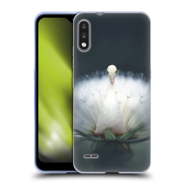 Pixelmated Animals Surreal Pets Peacock Wish Soft Gel Case for LG K22