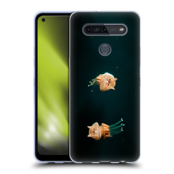 Pixelmated Animals Surreal Pets Jellyfish Cats Soft Gel Case for LG K51S