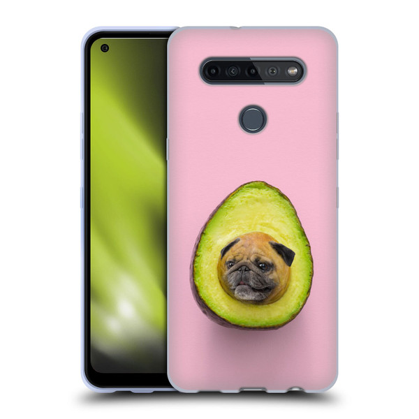 Pixelmated Animals Surreal Pets Pugacado Soft Gel Case for LG K51S