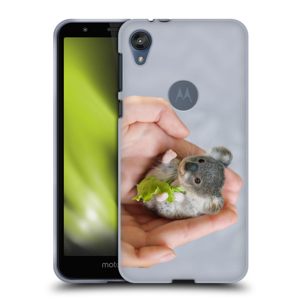 Pixelmated Animals Surreal Pets Baby Koala Soft Gel Case for Motorola Moto E6