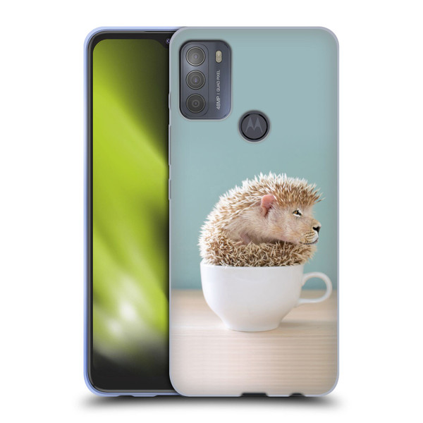 Pixelmated Animals Surreal Pets Lionhog Soft Gel Case for Motorola Moto G50