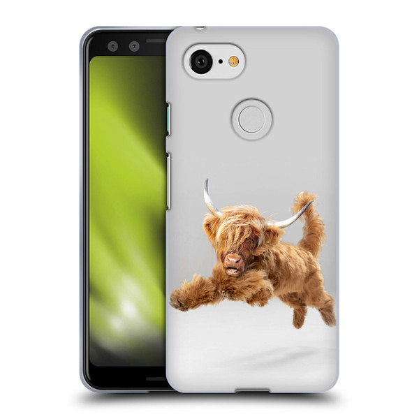 Pixelmated Animals Surreal Pets Highland Pup Soft Gel Case for Google Pixel 3