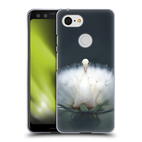 Pixelmated Animals Surreal Pets Peacock Wish Soft Gel Case for Google Pixel 3