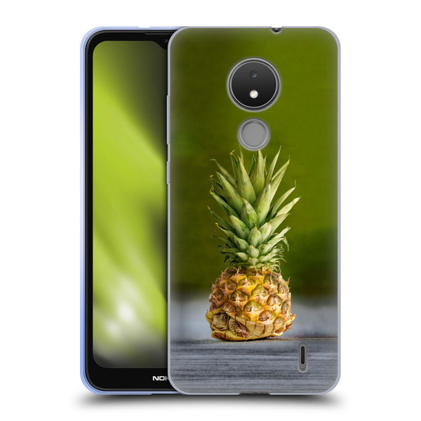 Pixelmated Animals Surreal Pets Pineapple Turtle Soft Gel Case for Nokia C21
