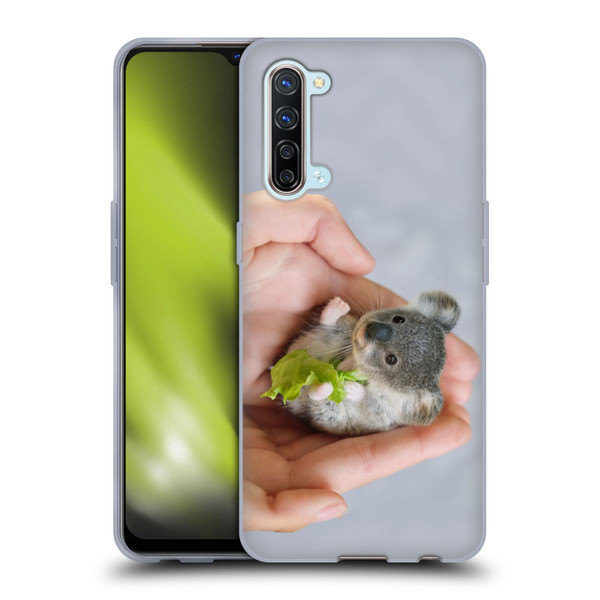 Pixelmated Animals Surreal Pets Baby Koala Soft Gel Case for OPPO Find X2 Lite 5G