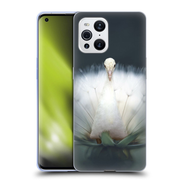 Pixelmated Animals Surreal Pets Peacock Wish Soft Gel Case for OPPO Find X3 / Pro
