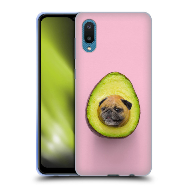 Pixelmated Animals Surreal Pets Pugacado Soft Gel Case for Samsung Galaxy A02/M02 (2021)