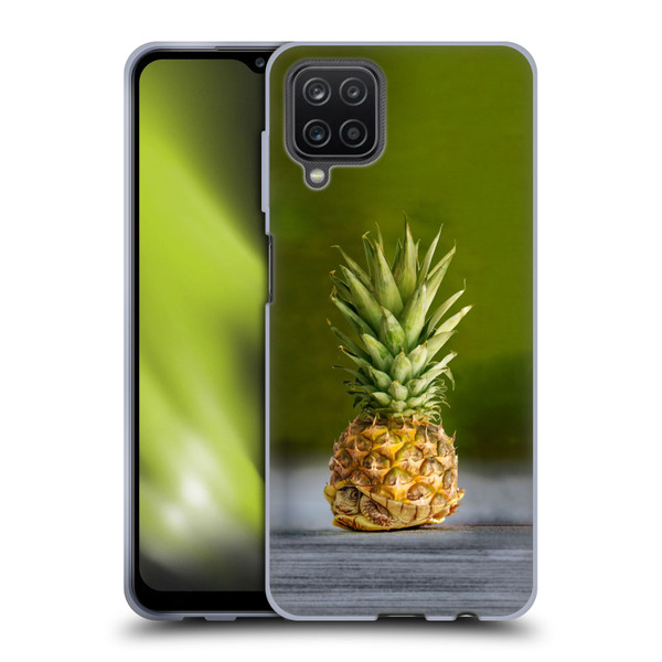 Pixelmated Animals Surreal Pets Pineapple Turtle Soft Gel Case for Samsung Galaxy A12 (2020)