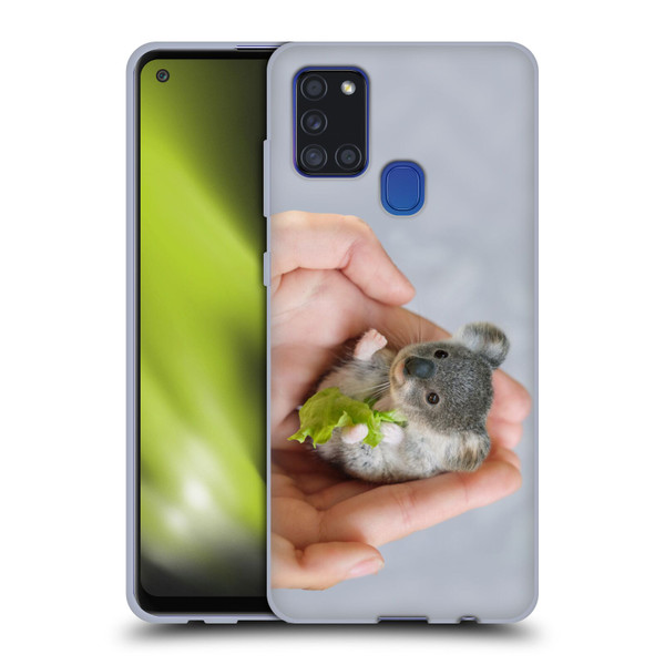 Pixelmated Animals Surreal Pets Baby Koala Soft Gel Case for Samsung Galaxy A21s (2020)