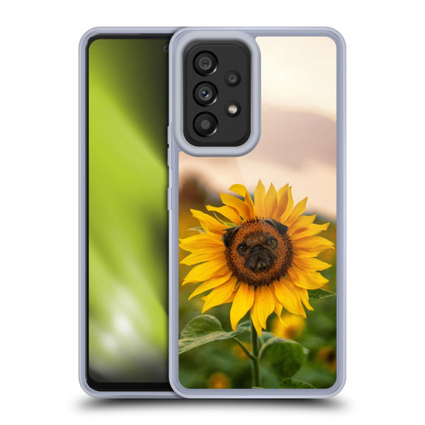 Pixelmated Animals Surreal Pets Pugflower Soft Gel Case for Samsung Galaxy A53 5G (2022)