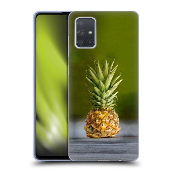 Pixelmated Animals Surreal Pets Pineapple Turtle Soft Gel Case for Samsung Galaxy A71 (2019)