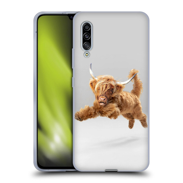 Pixelmated Animals Surreal Pets Highland Pup Soft Gel Case for Samsung Galaxy A90 5G (2019)
