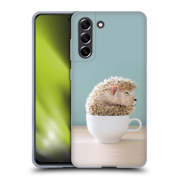 Pixelmated Animals Surreal Pets Lionhog Soft Gel Case for Samsung Galaxy S21 FE 5G