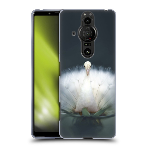 Pixelmated Animals Surreal Pets Peacock Wish Soft Gel Case for Sony Xperia Pro-I