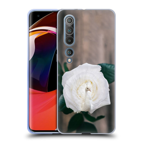 Pixelmated Animals Surreal Pets Peacock Rose Soft Gel Case for Xiaomi Mi 10 5G / Mi 10 Pro 5G