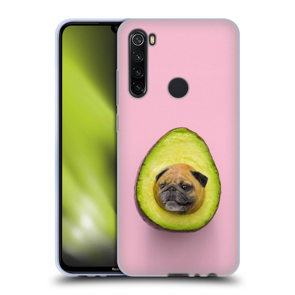Pixelmated Animals Surreal Pets Pugacado Soft Gel Case for Xiaomi Redmi Note 8T