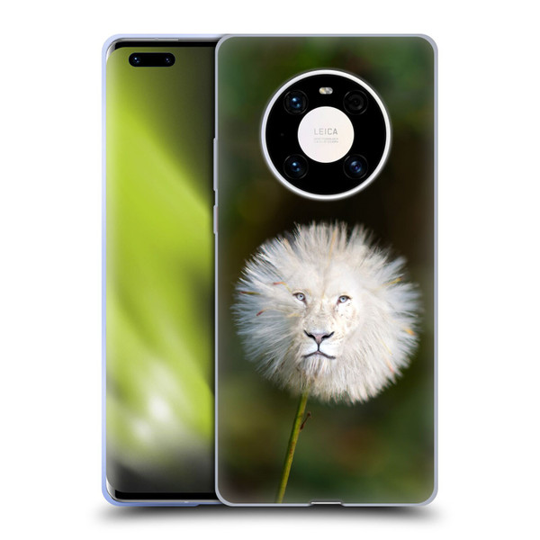Pixelmated Animals Surreal Wildlife Dandelion Soft Gel Case for Huawei Mate 40 Pro 5G