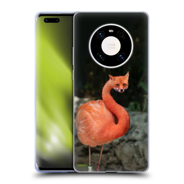 Pixelmated Animals Surreal Wildlife Foxmingo Soft Gel Case for Huawei Mate 40 Pro 5G