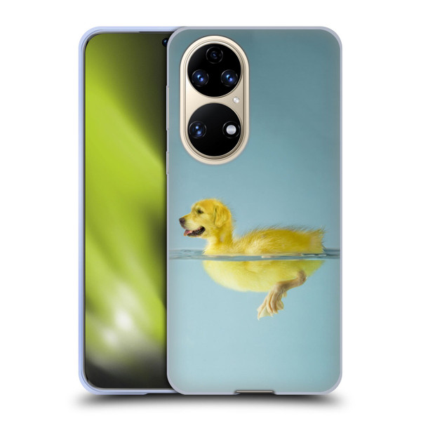 Pixelmated Animals Surreal Wildlife Dog Duck Soft Gel Case for Huawei P50